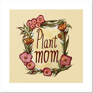 Plant Mom Floral Motif Posters and Art